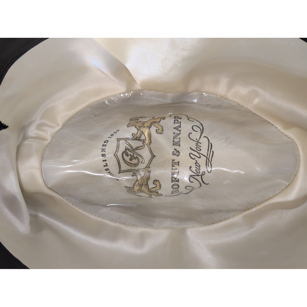 VTG Crofut & Knapp New York Mens Classic Fedora Hat - Stanton's 20¼" Head Circ. - Picture 4 of 8